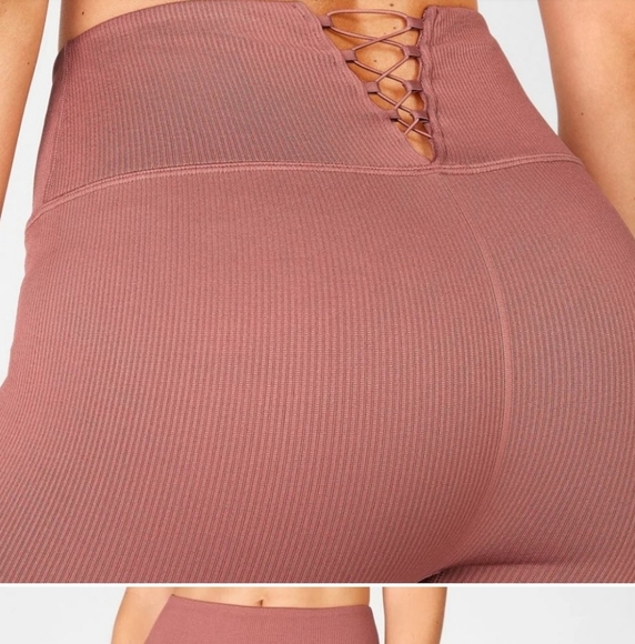 NWT CUTE FABLETICS LACE UP LEGGING - Picture 2 of 8